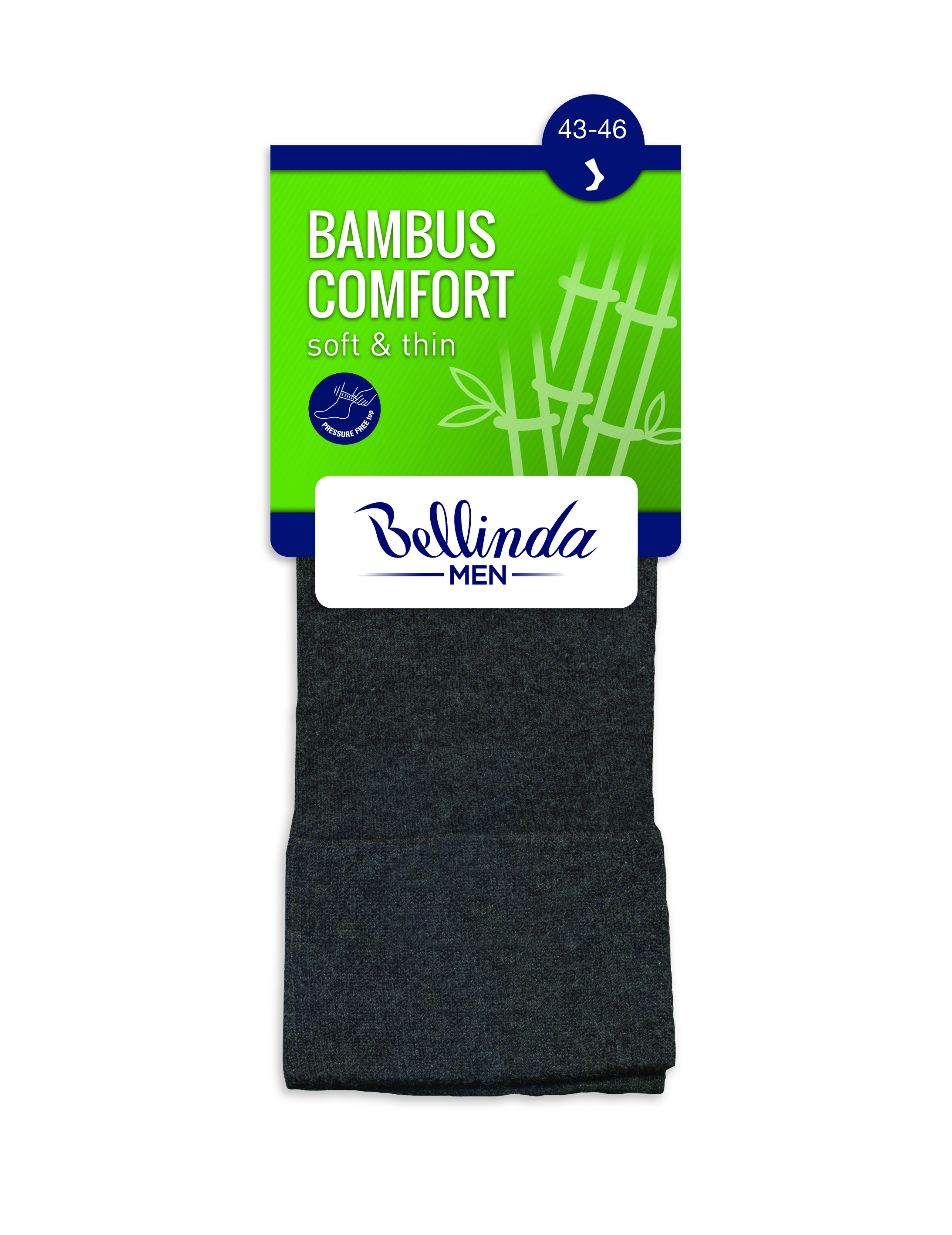 Levně Bellinda Pánské ponožky BAMBUS COMFORT SOCKS - Bambusové klasické pánské ponožky - hnědá